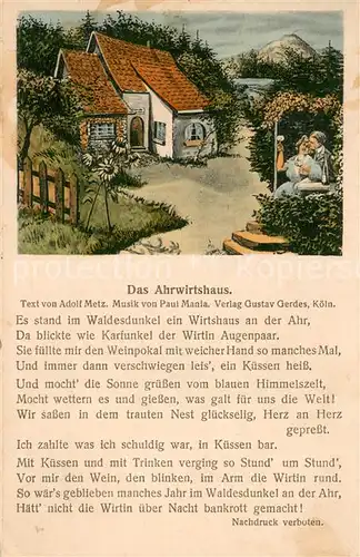 AK / Ansichtskarte Ahrweiler_Ahr Das Ahrwirtshaus Illustration Ahrweiler_Ahr