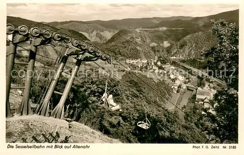 AK / Ansichtskarte Altenahr Sesselseilbahn mit Ortsblick Altenahr