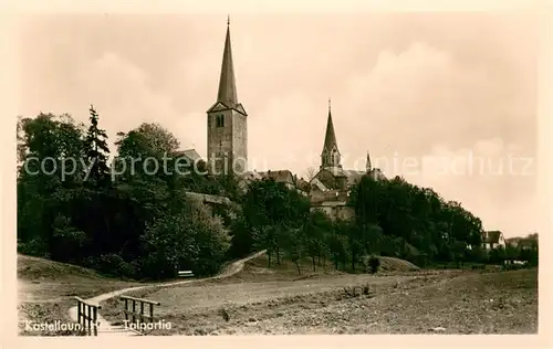 AK / Ansichtskarte Kastellaun_Hunsrueck Teilansicht mit Kirchen Kastellaun_Hunsrueck