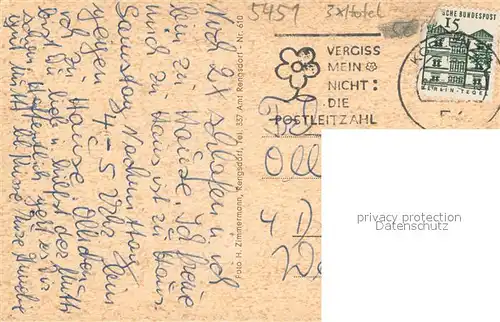 AK / Ansichtskarte Oberbieber Aubachtal mit Apis Muehle Schwanenteich Teilansicht Hotel Waldhaus Hotel Windischer Hof Hotel Rheinischer Hof Panorama Walbachtal Strandbad Oberbieber Oberbieber