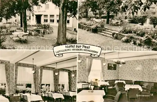 AK / Ansichtskarte Rengsdorf Hotel zur Post Gartenpartie Speisesaal Rengsdorf