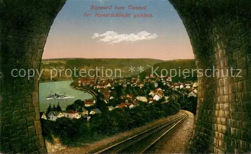 AK / Ansichtskarte Boppard_Rhein Blick vom Tunnel der Hunsrueckbahn Boppard Rhein