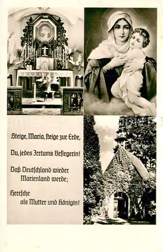 AK / Ansichtskarte Vallendar Kapelle Marienaltar Maria mit Kind Vallendar