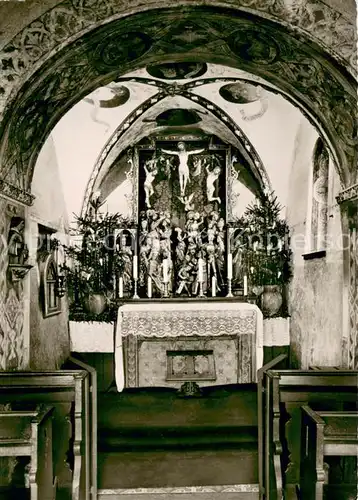 AK / Ansichtskarte Meschede Klausenkapelle St Michael Holzgeschnitzter Altar Meschede