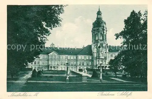 AK / Ansichtskarte Neustrelitz Residenz Schloss Kupfertiefdruck Neustrelitz