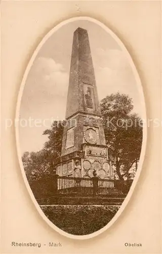 AK / Ansichtskarte Rheinsberg Obelisk Rheinsberg