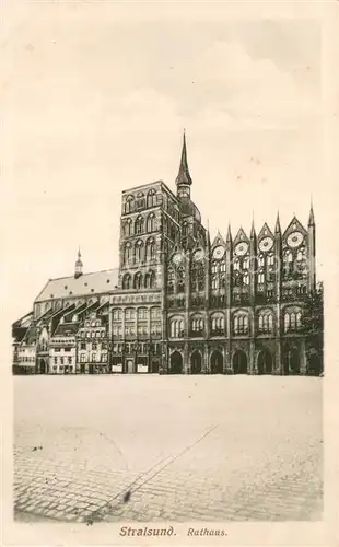 AK / Ansichtskarte Stralsund Rathaus 