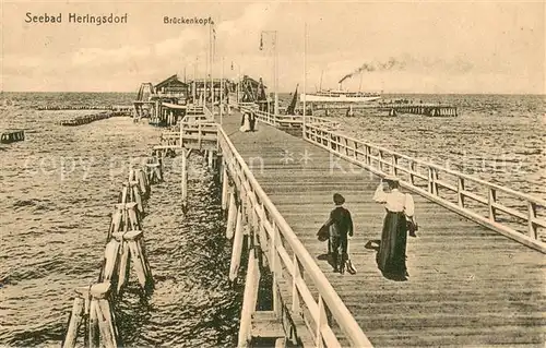 AK / Ansichtskarte Heringsdorf_Ostseebad_Usedom Brueckenkopf Heringsdorf_Ostseebad