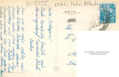 AK / Ansichtskarte Heringsdorf_Ostseebad_Usedom Strand Blick zur Promenade Heringsdorf_Ostseebad