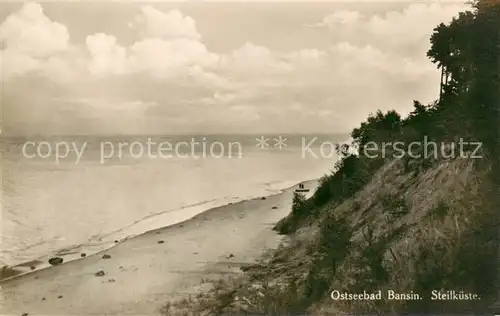 AK / Ansichtskarte Bansin_Ostseebad Steilkueste Bansin_Ostseebad