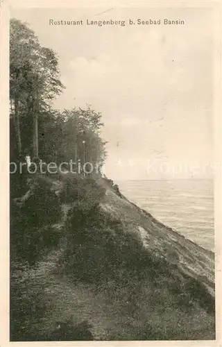 AK / Ansichtskarte Bansin_Ostseebad Restaurant Langenberg Steilkueste Bansin_Ostseebad