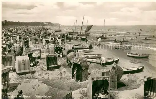 AK / Ansichtskarte Ahlbeck_Ostseebad Strandleben Ahlbeck_Ostseebad