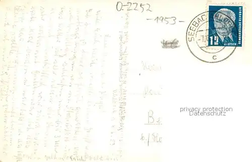 AK / Ansichtskarte Ahlbeck_Ostseebad Standuhr Seebruecke und HO Gaststaette Ahlbeck_Ostseebad