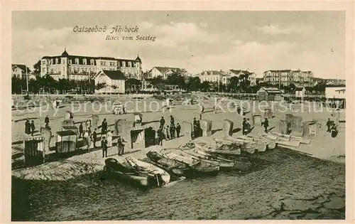 AK / Ansichtskarte Ahlbeck_Ostseebad Blick vom Seesteg Ahlbeck_Ostseebad