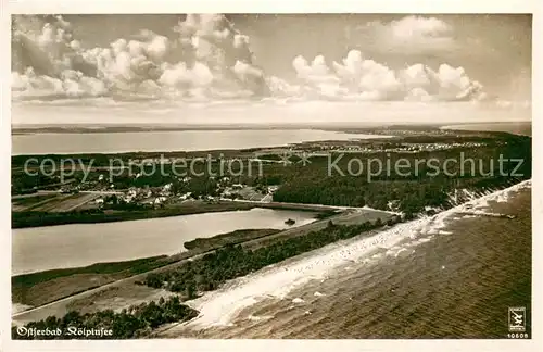 AK / Ansichtskarte Koelpinsee_Usedom Fliegeraufnahme aus etwa 150 m Hoehe Koelpinsee Usedom