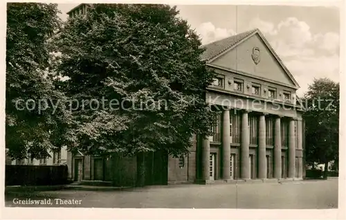 AK / Ansichtskarte Greifswald Theater Greifswald