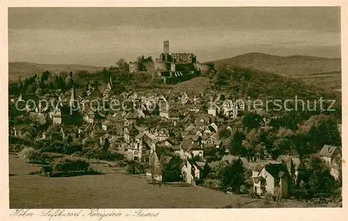AK / Ansichtskarte Koenigstein_Taunus Hoehenluftkurort mit Burgruine Koenigstein_Taunus