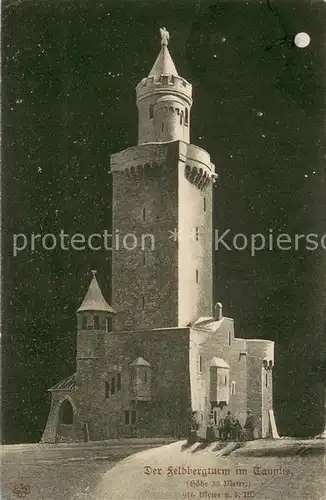 AK / Ansichtskarte Grosser_Feldberg_Taunus Feldbergturm im Mondschein Grosser_Feldberg_Taunus