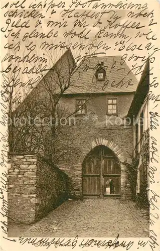 AK / Ansichtskarte Kronberg_Taunus Eingangstor Burg Cronberg Kronberg Taunus