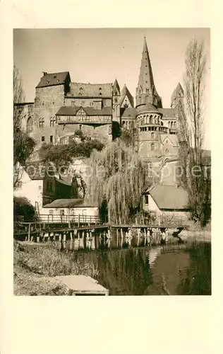 AK / Ansichtskarte Limburg_Lahn Schloss mit Dom von der Lahn aus gesehen Limburg_Lahn