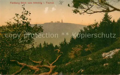 AK / Ansichtskarte Feldberg_Taunus Panorama Blick vom Altkoenig Feldberg Taunus