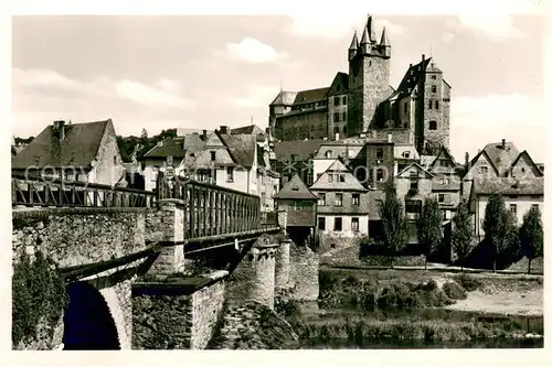 AK / Ansichtskarte Diez_Lahn Lahnbruecke mit Schloss Diez_Lahn