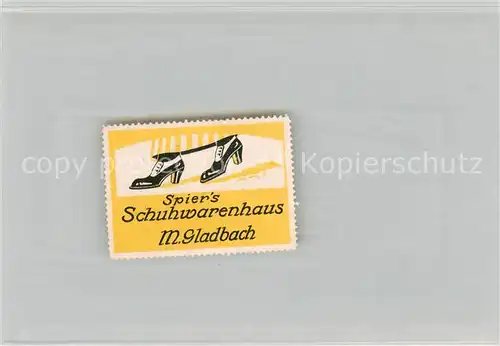 AK / Ansichtskarte Moenchengladbach Spiers Schuhwahrenhaus Briefmarke Moenchengladbach