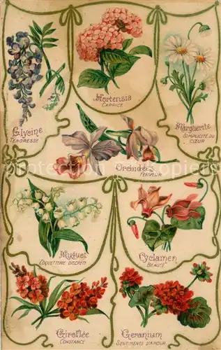 AK / Ansichtskarte Blumen K.F.editours Paris Serie 1863 