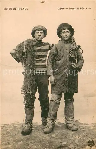AK / Ansichtskarte Fischerei 2300 Types de Pecheurs Cotes de France 