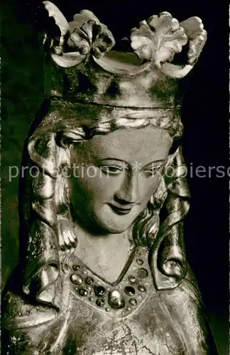 AK / Ansichtskarte Kiedrich Pfarrkirche St. Valentin Madonna mit Kind 14. Jhdt. Kiedrich