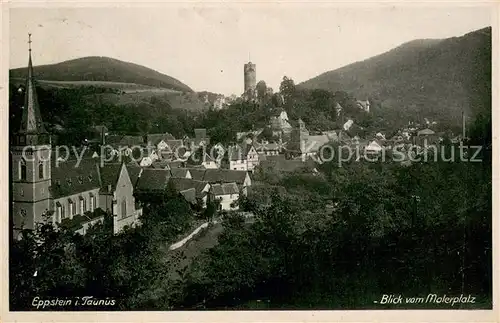 AK / Ansichtskarte Eppstein_Taunus Panorama Blick vom Malerplatz Eppstein_Taunus