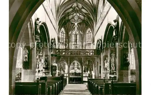 AK / Ansichtskarte Kiedrich Pfarrkirche Innenansicht Kiedrich