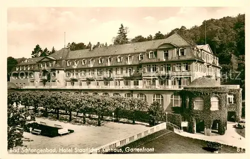 AK / Ansichtskarte Bad_Schlangenbad_Taunus Hotel Staatliches Kurhaus Gartenfront Bad_Schlangenbad_Taunus