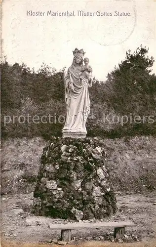 AK / Ansichtskarte Marienthal_Geisenheim Mutter Gottes Statue Kloster Wallfahrtsort Marienthal Geisenheim