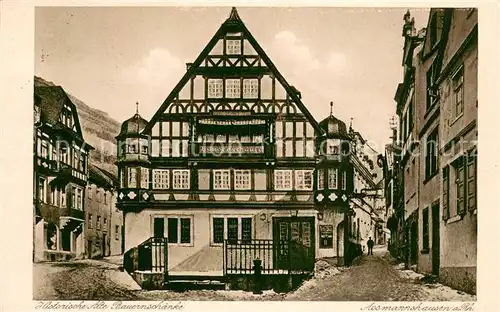 AK / Ansichtskarte Assmannshausen Historische Alte Bauernschaenke Altes Haus Fachwerkhaus Altstadt Assmannshausen