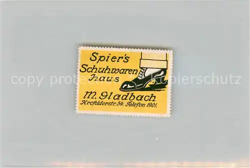 AK / Ansichtskarte Moenchengladbach Spiers Schuhwarenhaus Briefmarke Moenchengladbach