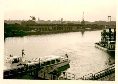 AK / Ansichtskarte Ruhrort_Duisburg Hafen 