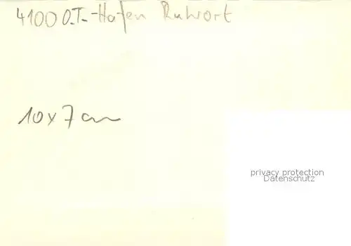 AK / Ansichtskarte Ruhrort_Duisburg Hafen 