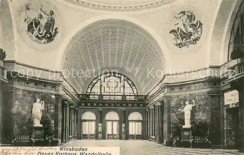 AK / Ansichtskarte Wiesbaden Kurhaus Wandelhalle Innenansicht Wiesbaden