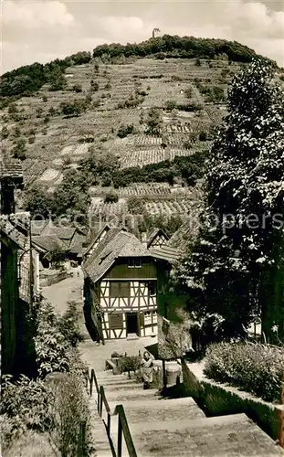 AK / Ansichtskarte Heppenheim_Bergstrasse Teilansicht Fachwerkhaus Heppenheim_Bergstrasse