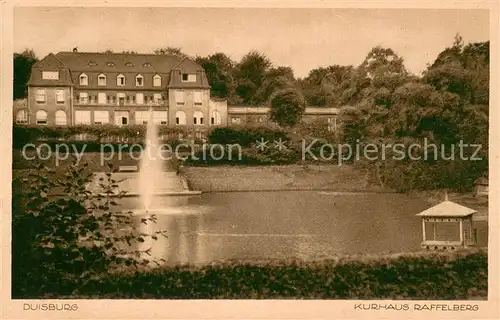 AK / Ansichtskarte Duisburg_Ruhr Kurhaus Raffelberg Duisburg Ruhr