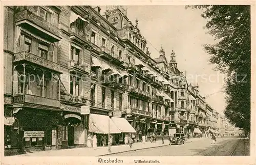 AK / Ansichtskarte Wiesbaden Wilhelmstrasse Wiesbaden