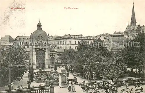 AK / Ansichtskarte Wiesbaden Kochbrunnen Wiesbaden