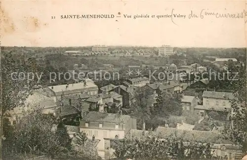 AK / Ansichtskarte Sainte Menehould Vue generale et quartier Valmy Sainte Menehould