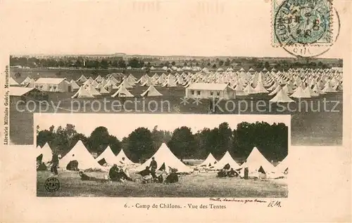 AK / Ansichtskarte Camp_de_Chalons Vue des Tentes Camp_de_Chalons