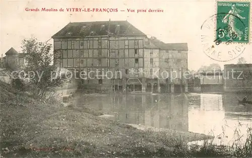 AK / Ansichtskarte Vitry le Francois Grands Moulins Vue prise derriere Vitry le Francois