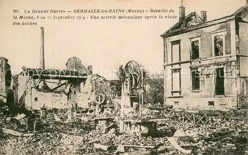 AK / Ansichtskarte Sermaize les Bains La Grande Guerre Bataille de la Marne au Sept 1914 Sermaize les Bains