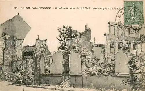 AK / Ansichtskarte Reims_51 Grande Guerre Bombardement de Reims Ruines de la Cathedrale 