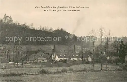 AK / Ansichtskarte Chenecieres_Chateau_Saint Marc sur Seine Vue generale 