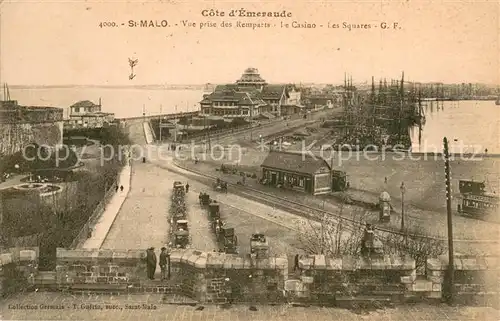 AK / Ansichtskarte Saint Malo_35 Vue prise des Remparts Le Casino Les Squares 